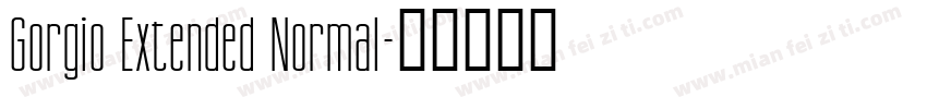 Gorgio Extended Normal字体转换